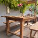 Grande table de ferme avec 2 bancs