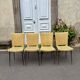 Série de 4 chaises Colette Gueden 1950 vintage