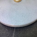 Grey cocotte lamp with gold hose, 1950s