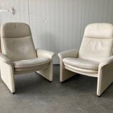 Exceptional and rare Pair of De Sede DS-50 adjustable Lounge Chairs