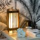 Lampe en bois vintage
