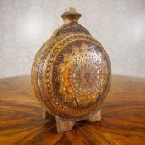 20th-Century Ornately Wooden Water Bottle, 1890s