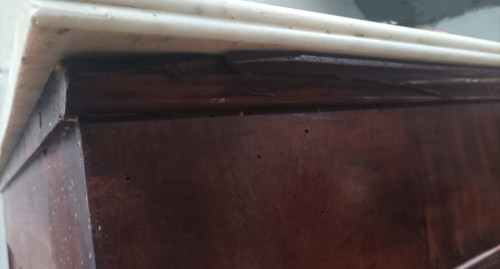 Grand meuble de métier 8 tiroirs en acajou époque Napoléon III