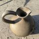 Vintage studio stoneware jug – monogram BS – 1950s/70s – H.