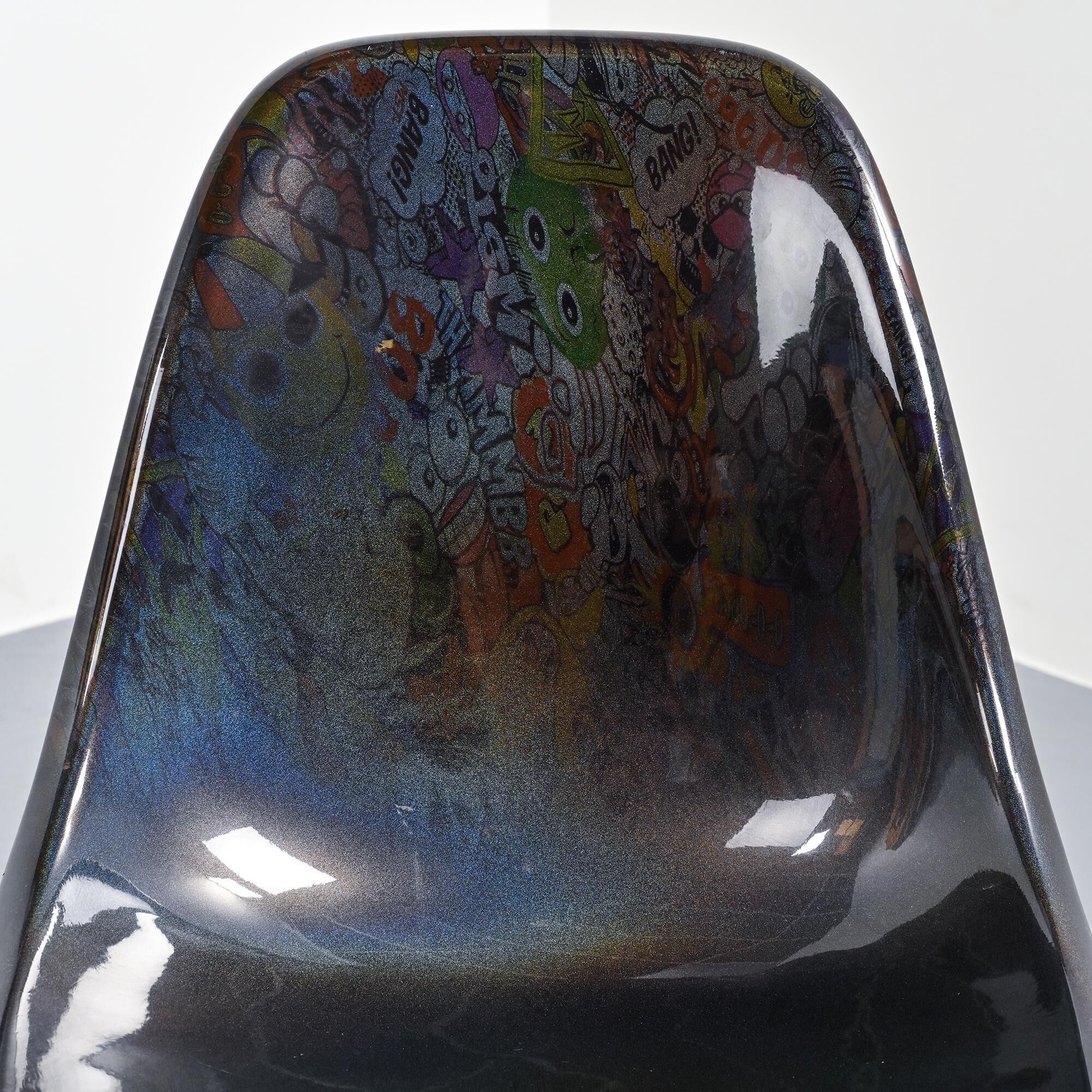 Eames chair customised by an artist, circa 2000