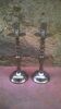 Paire de bougeoirs vintage