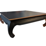 Table basse noire et cuivré