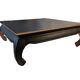 Table basse noire et cuivré