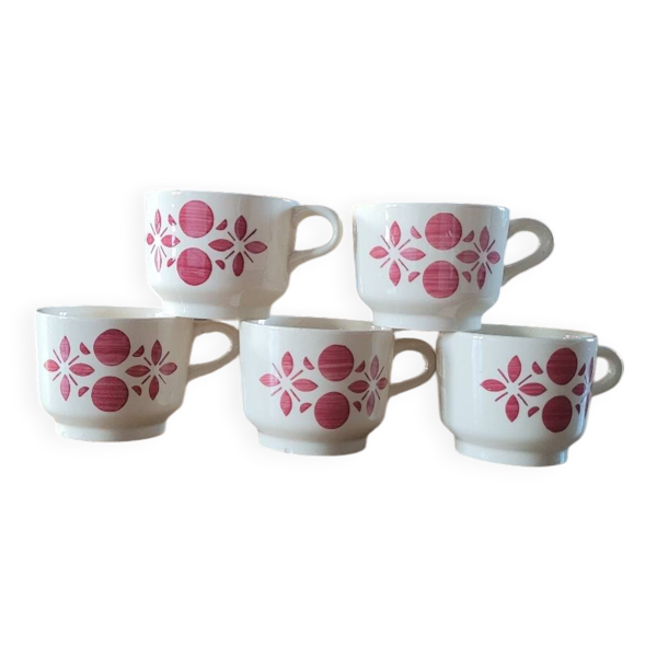 5 tasses à café anciennes