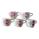 5 antique coffee cups