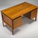 Mid-Century Teak Freestanding Desk from GV Møbler, 1970s
