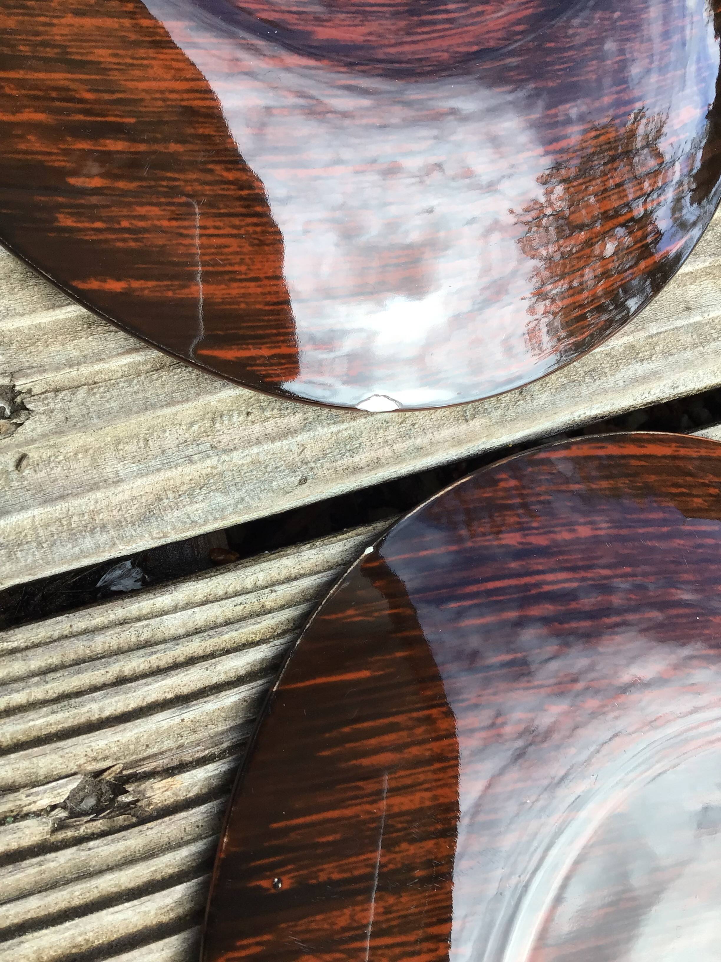 11 Salins Panama brushed oval dessert plates