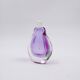 Flacon à parfum en verre soufflé violet « Sommerso »