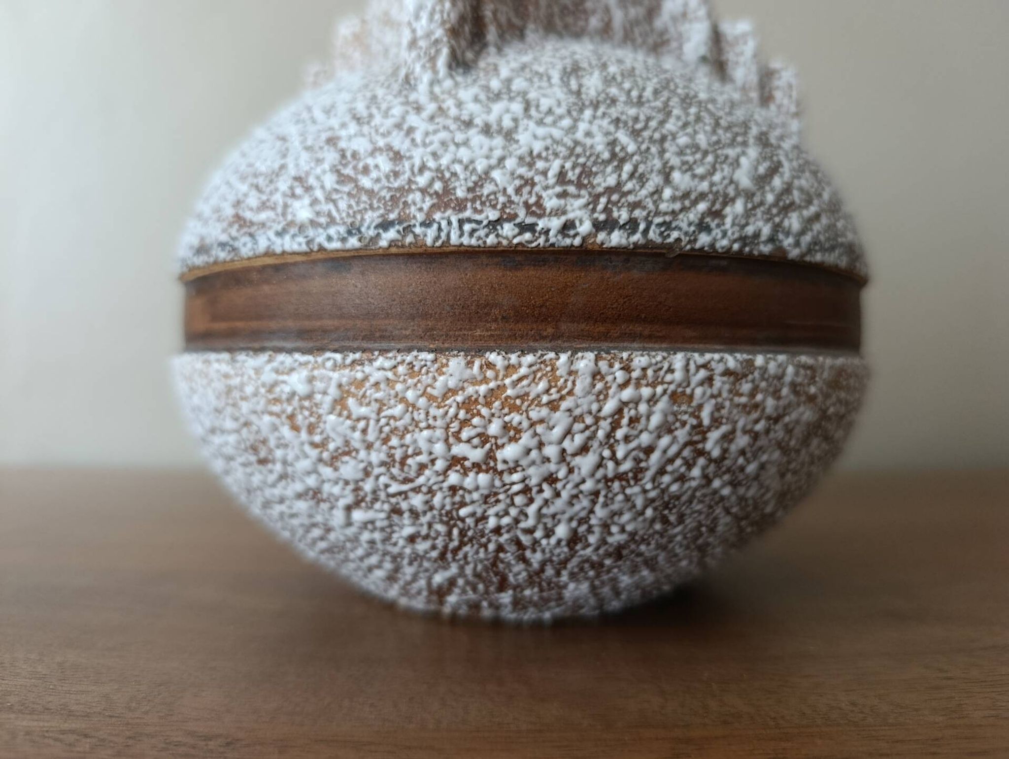 Brutalist fat lava round vase | West Germany 60s/70s