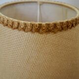 Vintage beige jute lampshade H14cm