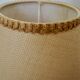 Vintage beige jute lampshade H14cm