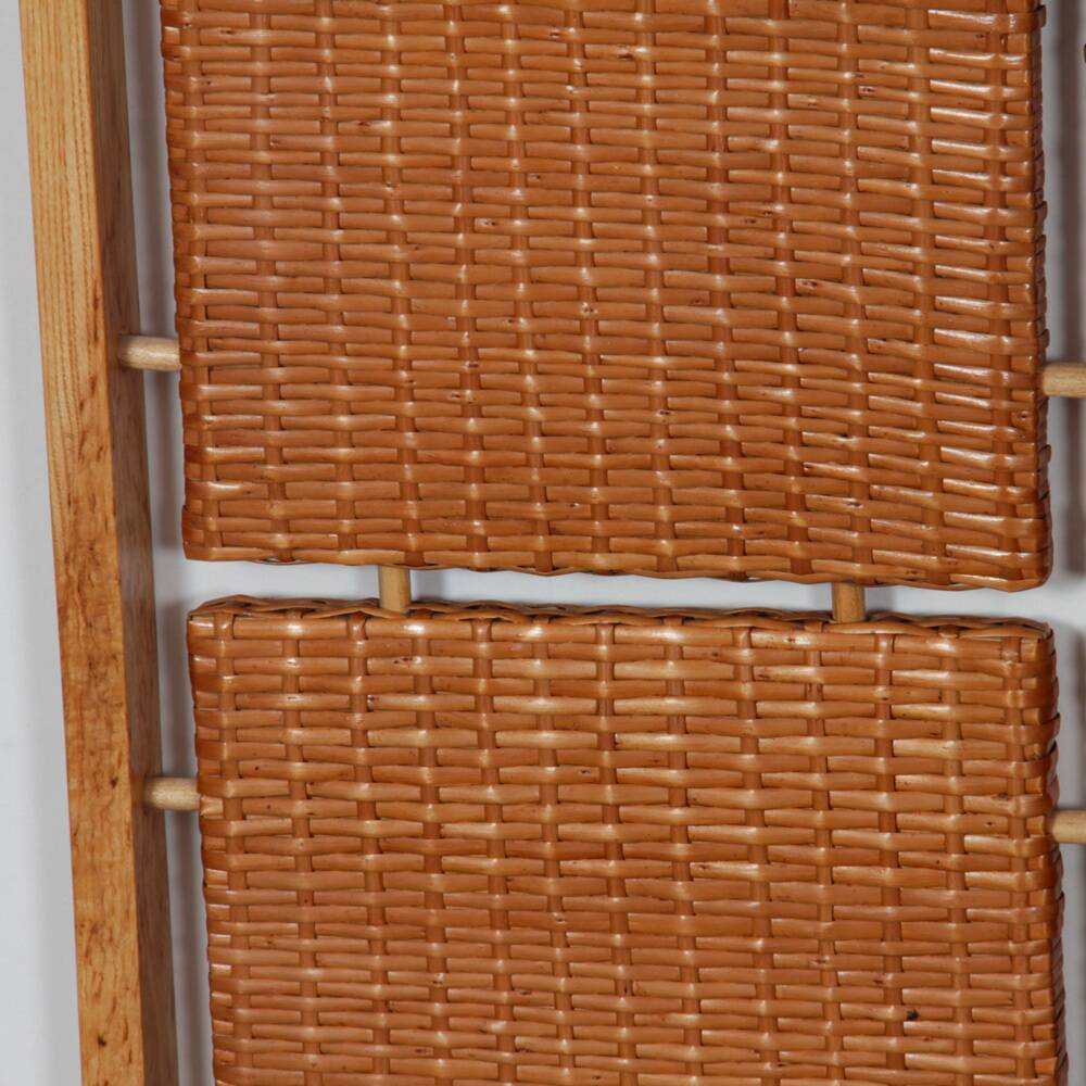 Rattan coat rack produced by Uluv in the 1960s
