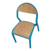 Chaise enfant maternelle bleue