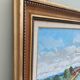 Vintage Mid Century Swedish Framed Oil  Painting - The Canal