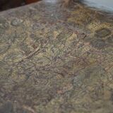 Ensemble de 6 chaises de salle à manger en cuir antiques d'origine néerlandaise