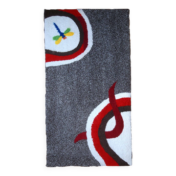 Tapis Contemporain ORA Hooked en Laine (73cm x 143cm), Édition Unique