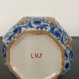 Polychrome vase eighteenth century in Delft earthenware