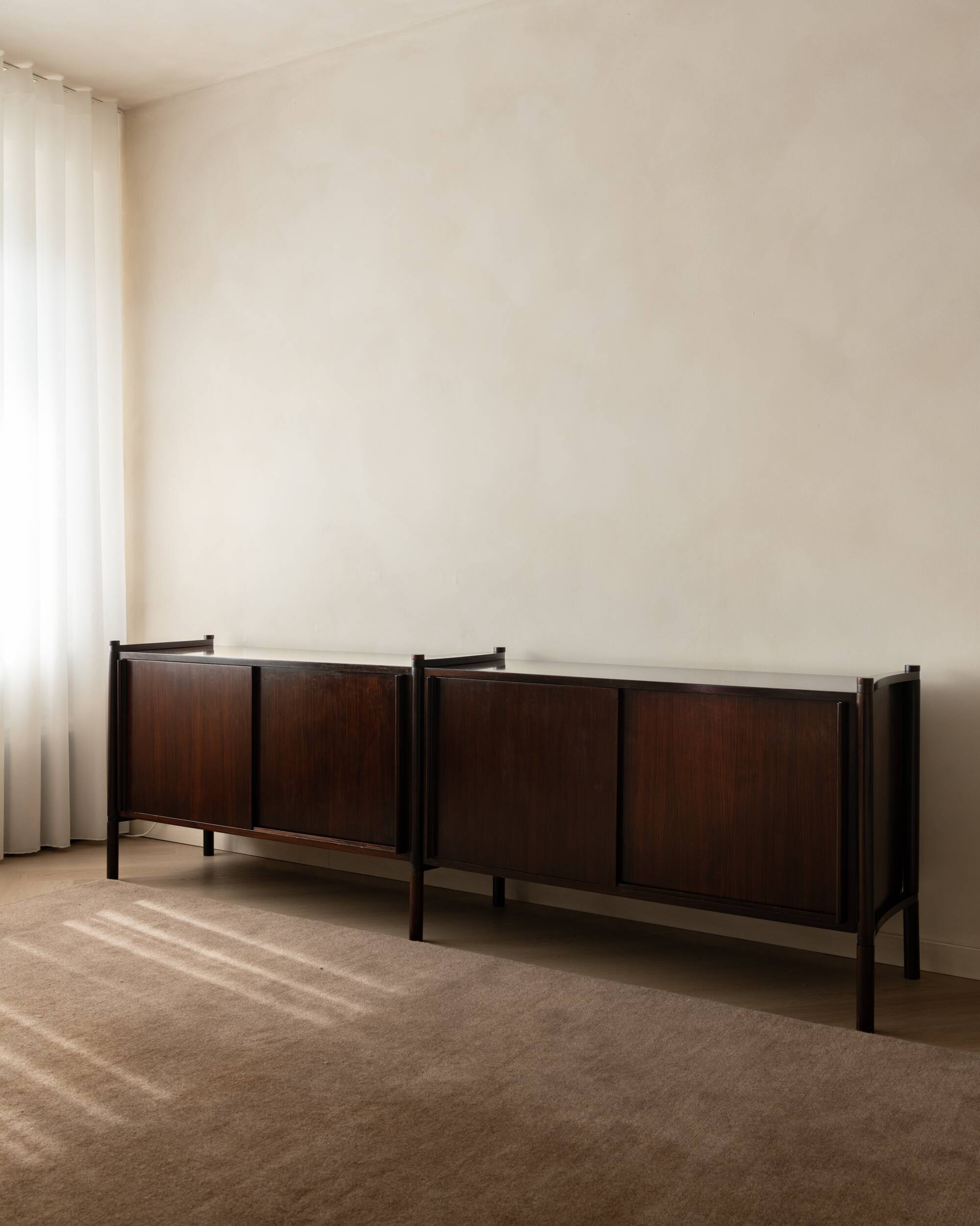 Rosewood Archimede Sideboard by Hirozi Fukuoh for Gavina, 1960s
