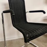 Lot de 8 chaises tubulaires, design d'Axel Bruchhäuser Tecta modèle D20 vintage