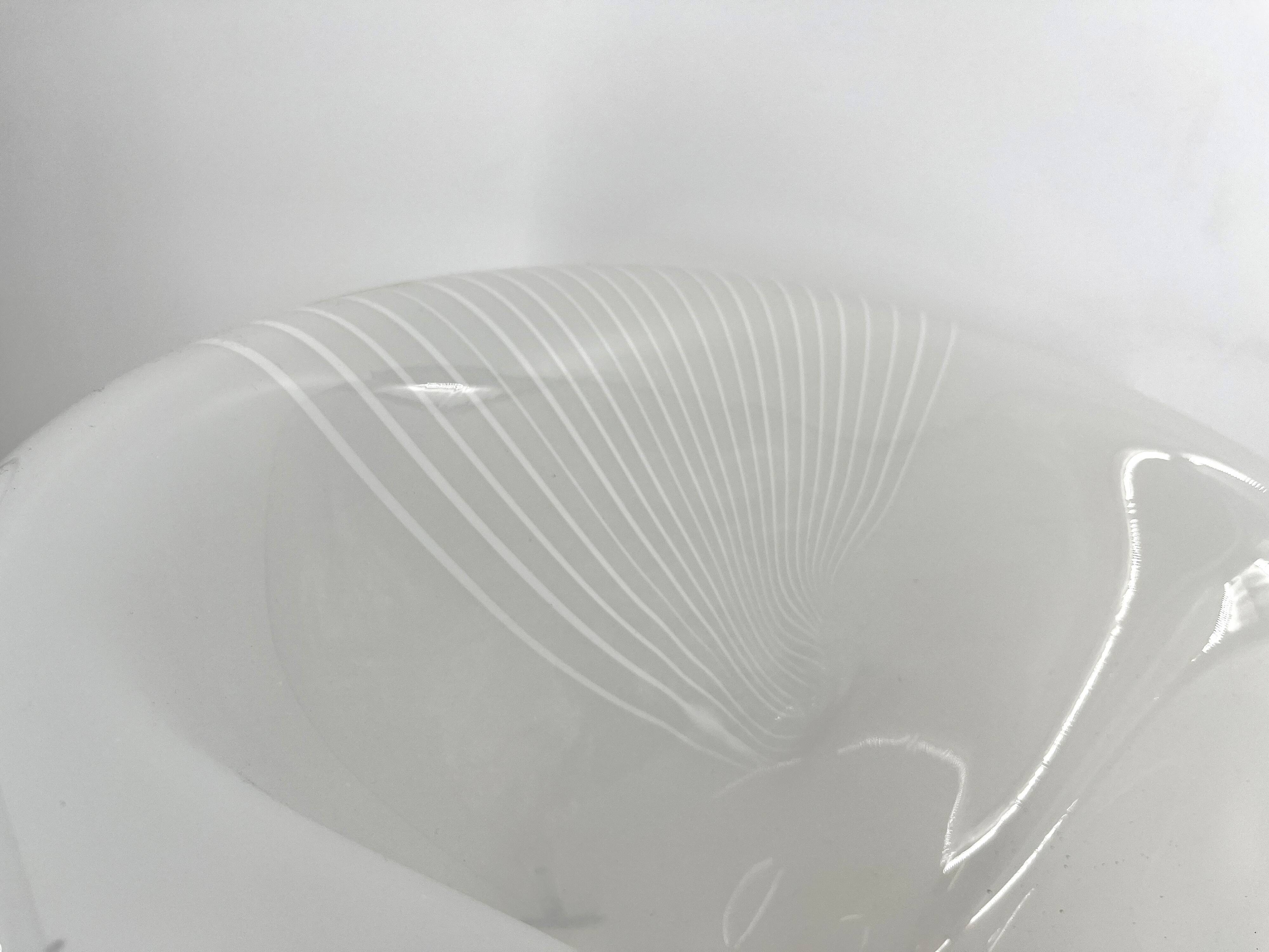 Large vintage murano glass table lamp, 1970s
