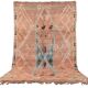 Terracotta Vintage Moroccan Rug 192 x 322 cm, Berber Handmade Wool Rug Boho