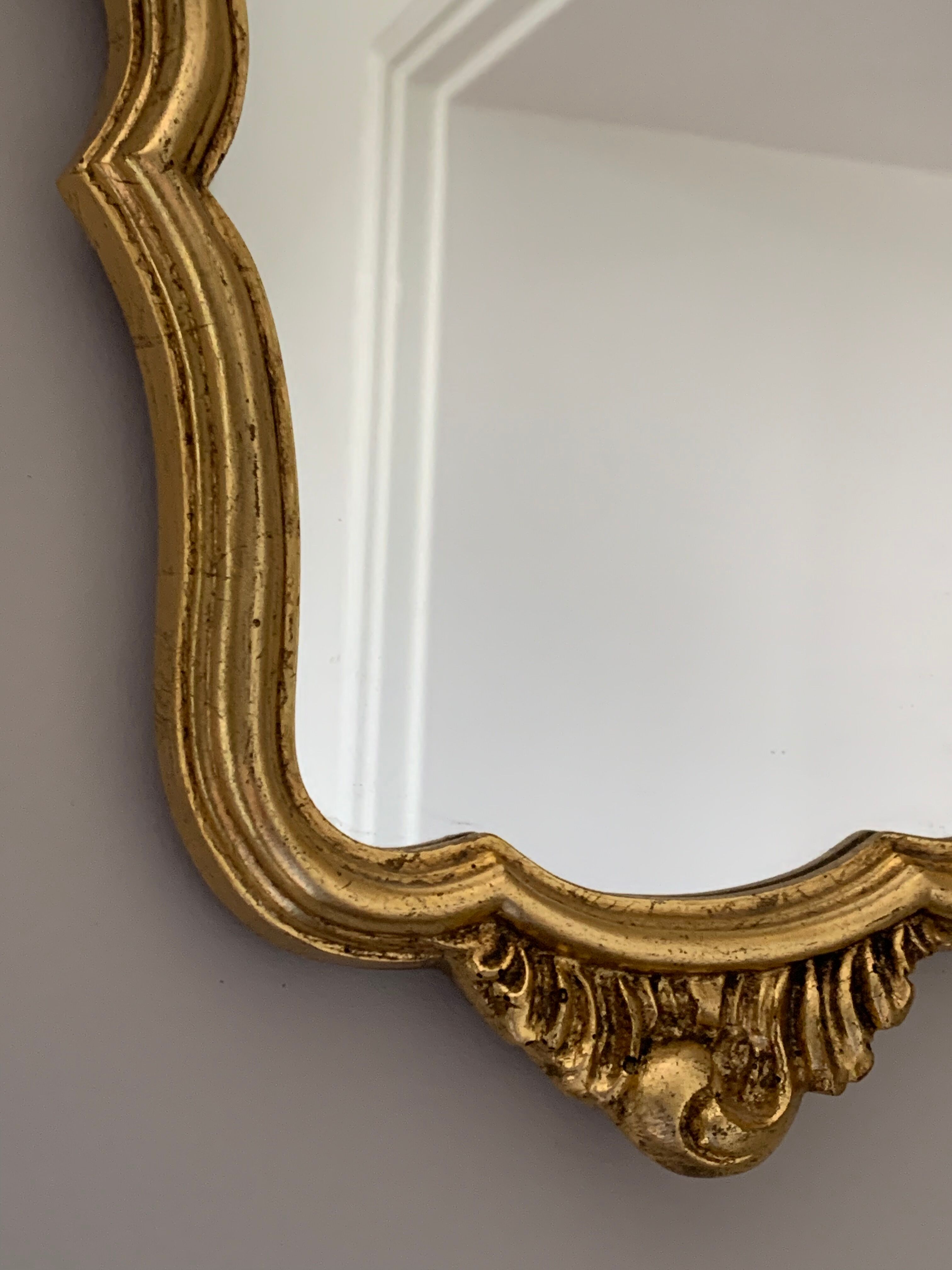 Golden mirror baroque style