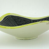 Enamelled ceramic cup with Jacques Pouchain decoration, Poët Laval France