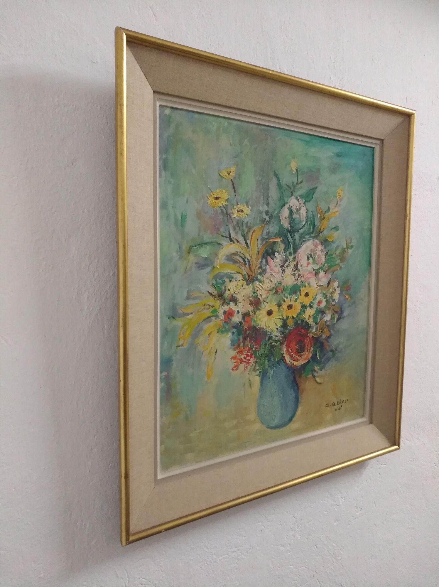 Tableau The bouquet of flowers oil painting