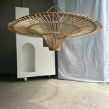 Suspension rattan saucer iron frame D:120 H:60
