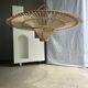Suspension rattan saucer iron frame D:120 H:60