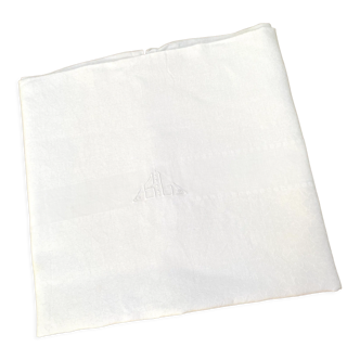 Ancienne nappe monogramme GL 190 x 170