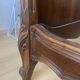 Very beautiful antique double bed in Louis XV style, made of wood and walnut veneer.