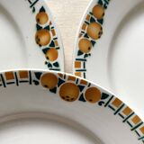 Céranord St Amand dinner plates from the 40s and 50s