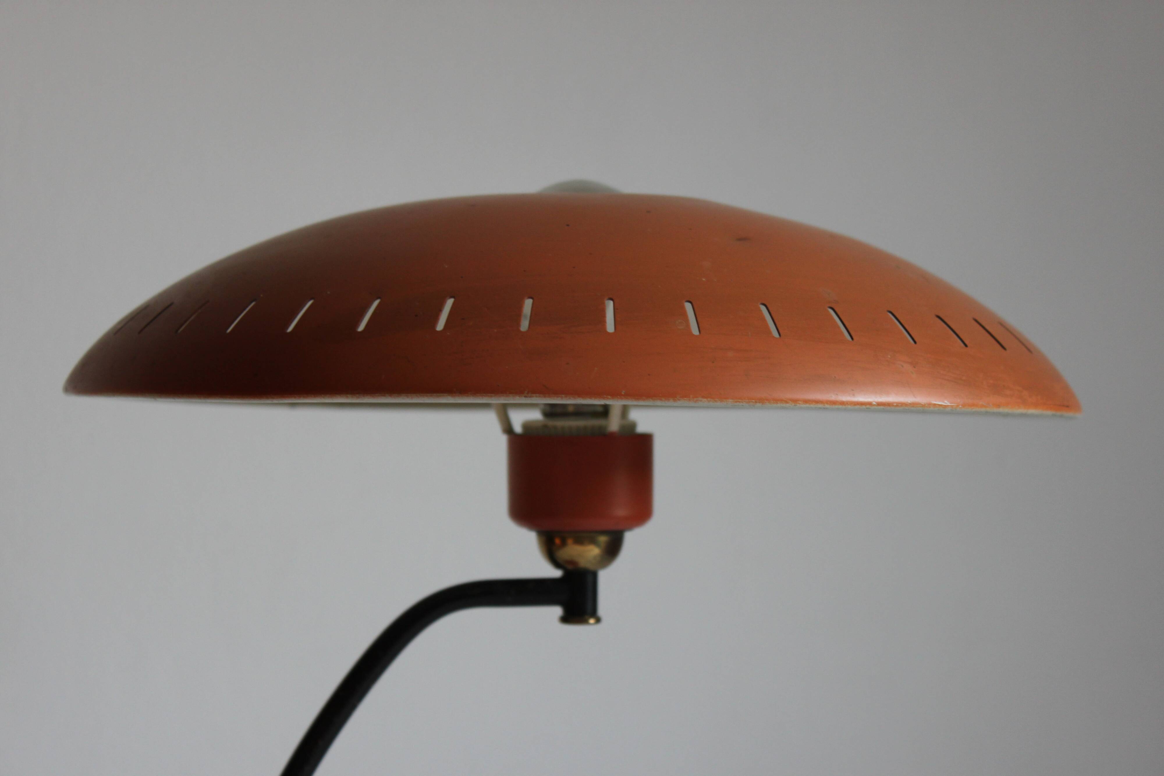 Lampe junior de bureau d’ombre d’Ovni par Louis Kalff pour Philips années 50