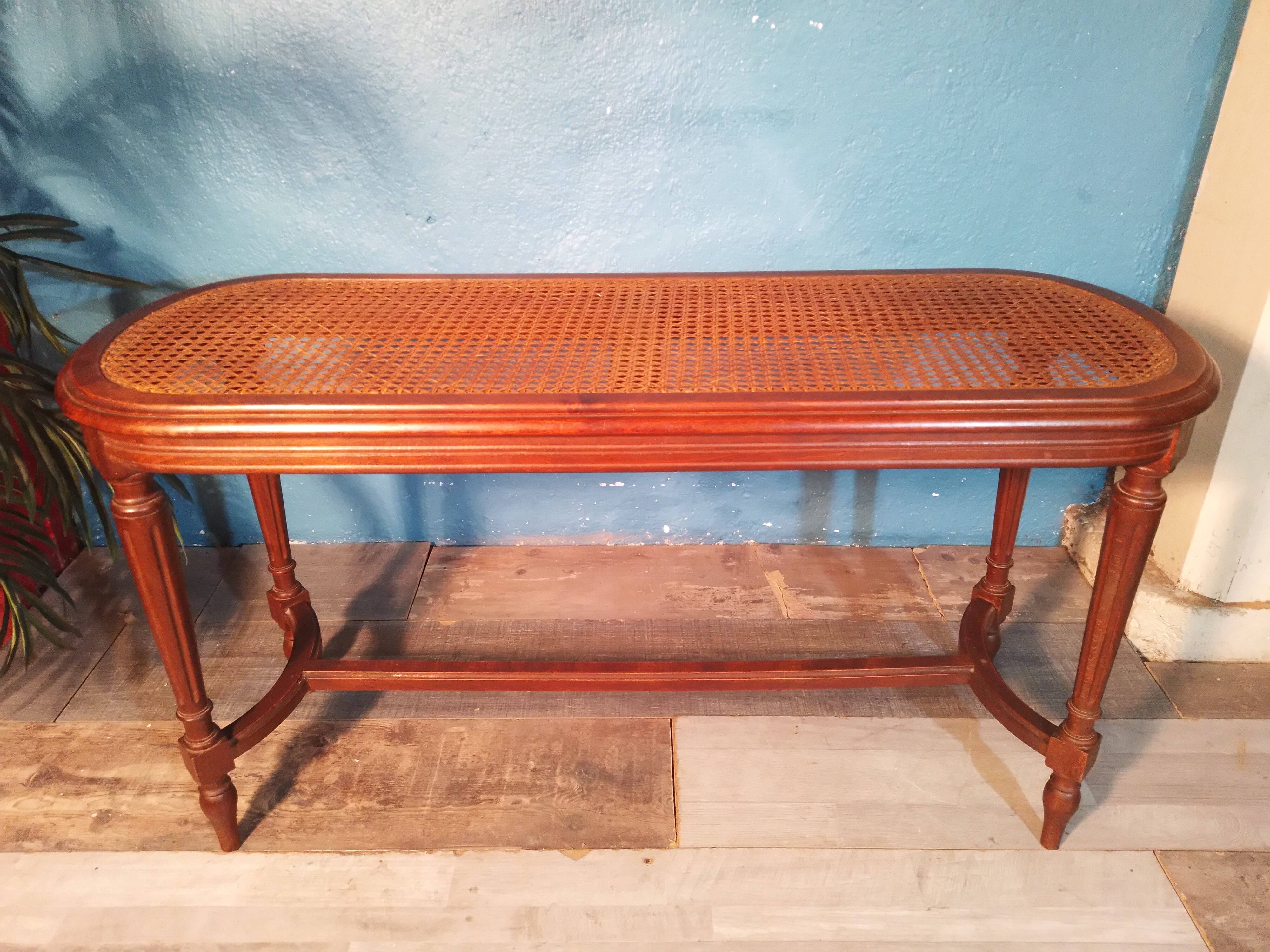 2 seater piano bench 1920s