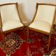 Pair of Chairs Rising Swan Collar Restoration Period