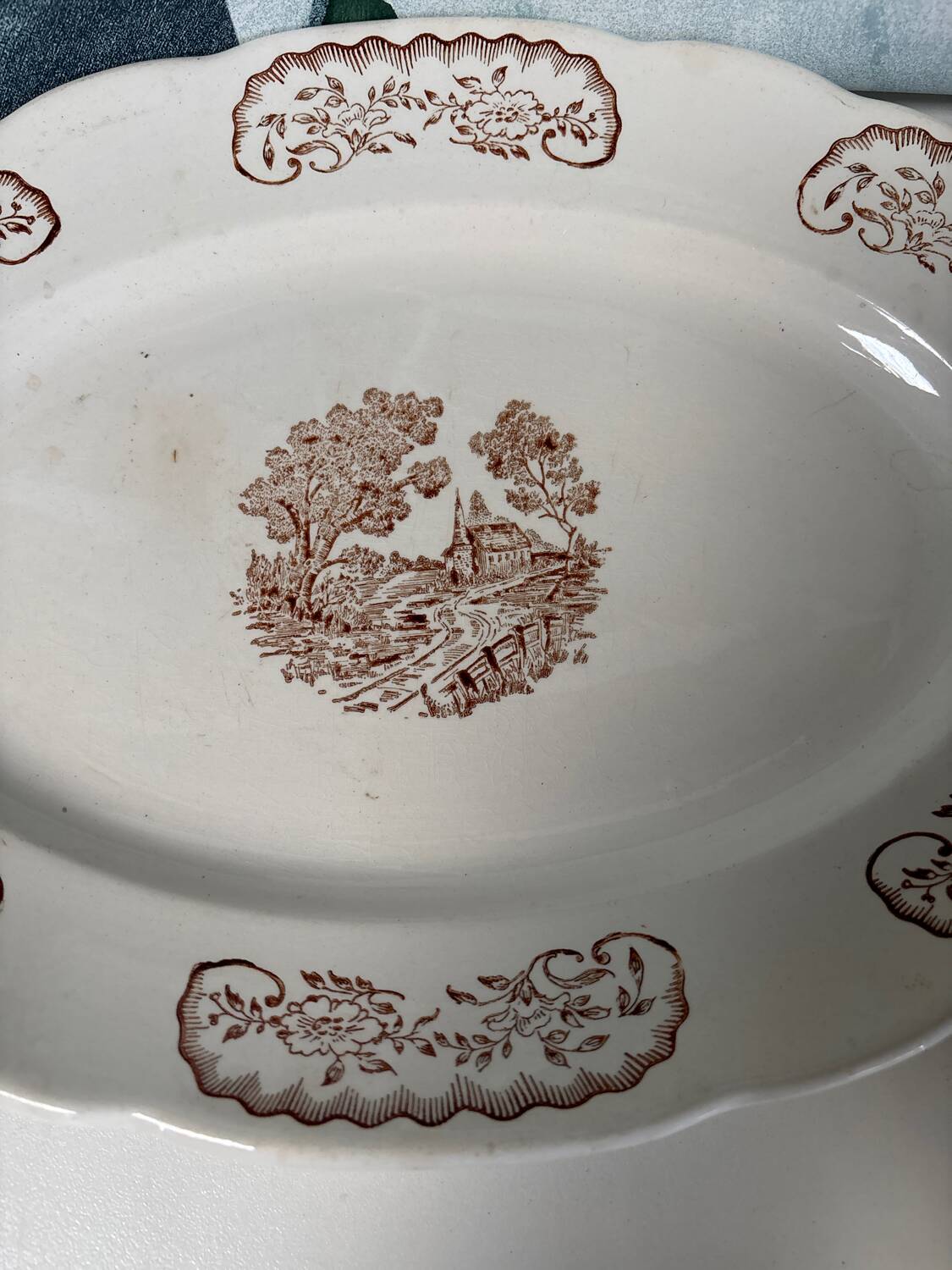 Antique serving dish
