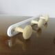 Wall coat rack with 3 coat hooks in bakelite from the 50s and 60s