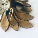 Brass holly bougeoir