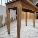 Oak and pine farmhouse console table