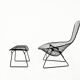 "Bird" armchair and ottoman by Harry Bertoia for Knoll, 1960s