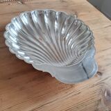 Silver metal dish shell w.rogers