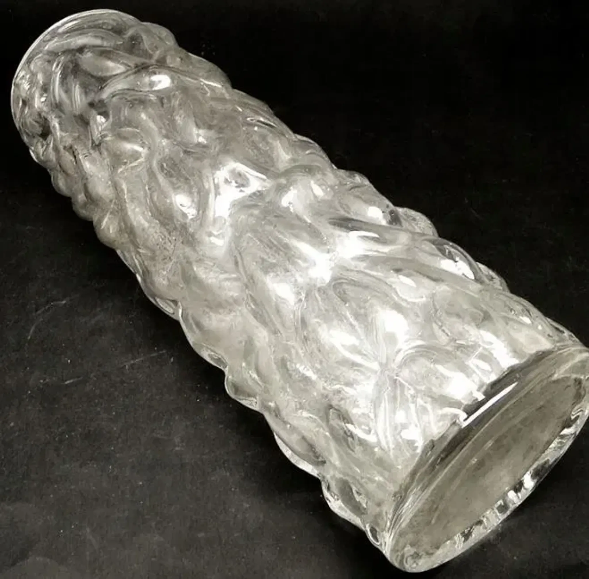 H5O Vase 'Stump' 1970s Huta Hortensja