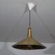 Danish brass and teak pendant lamp 1960