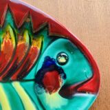 Plat vintage en forme de poisson Cérenne Vallauris